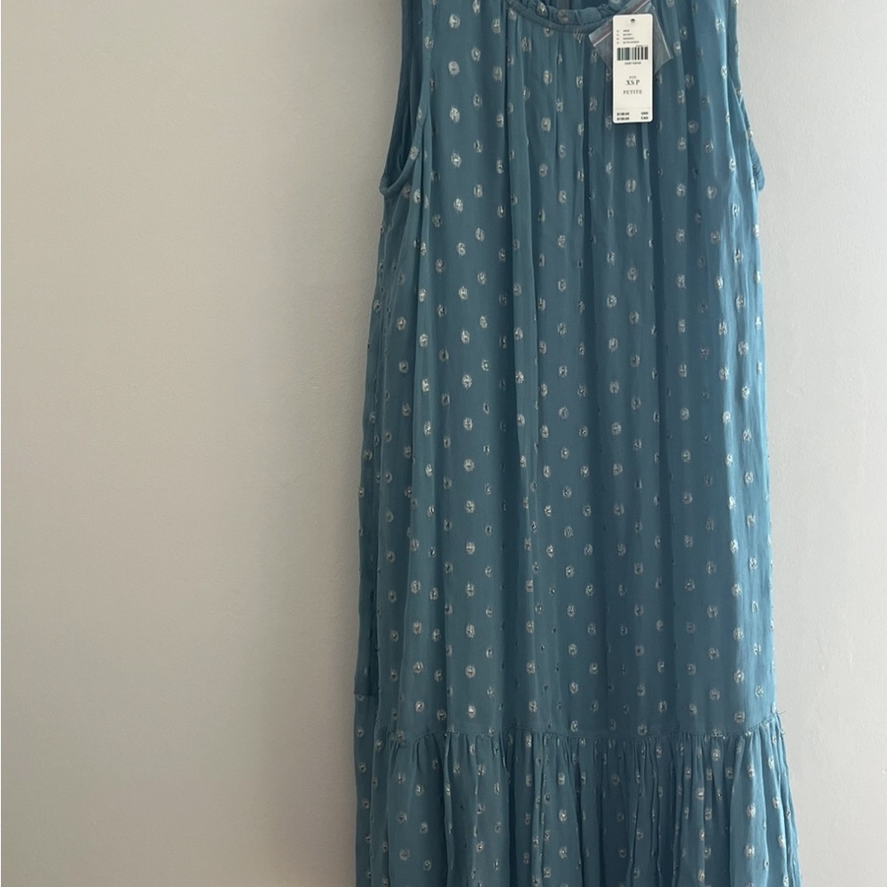 Anthropologie Blue Midi Dress